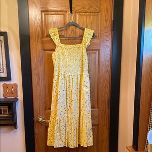 Yellow Floral Dress